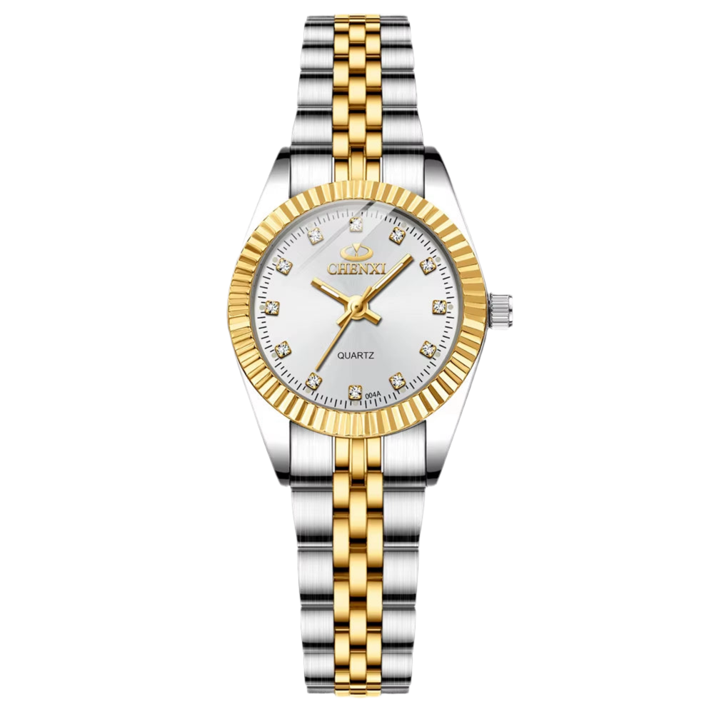 Luxury Style Women Watch Stainless Steel Quartz Watches Waterproof Diamond Woman Wristwatch Fashion Elegant Ladies Clock