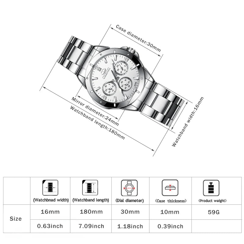 Watches Women‘S Fashion Luxury All Stainless Steel High Quality Rhinestone Ladies Quartz Wristwatches for Women