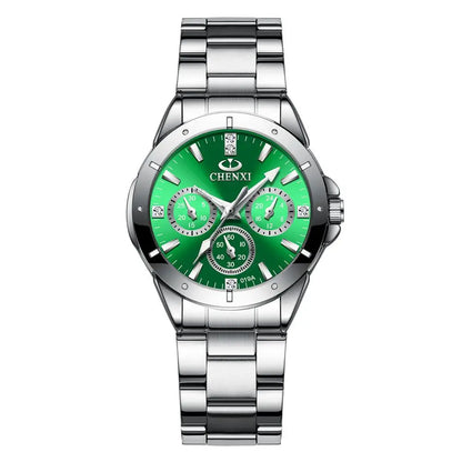 Watches Women‘S Fashion Luxury All Stainless Steel High Quality Rhinestone Ladies Quartz Wristwatches for Women