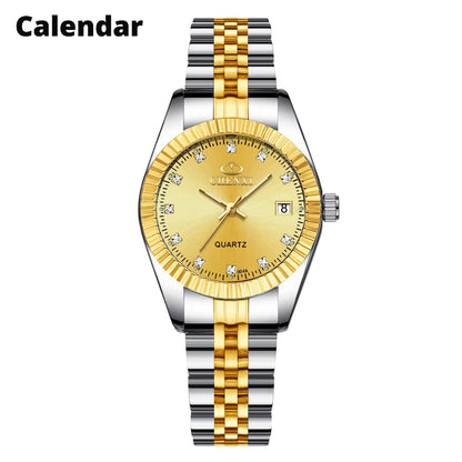 Luxury Style Women Watch Stainless Steel Quartz Watches Waterproof Diamond Woman Wristwatch Fashion Elegant Ladies Clock
