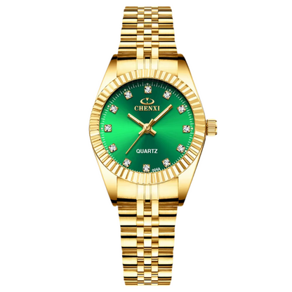 Luxury Style Women Watch Stainless Steel Quartz Watches Waterproof Diamond Woman Wristwatch Fashion Elegant Ladies Clock