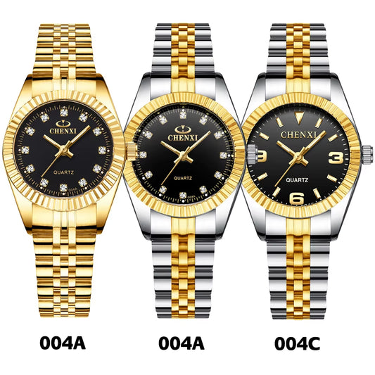 Luxury Style Women Watch Stainless Steel Quartz Watches Waterproof Diamond Woman Wristwatch Fashion Elegant Ladies Clock